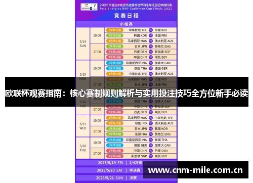 欧联杯观赛指南:核心赛制规则解析与实用投注技巧全方位新手必读 欧联杯观赛指南:核心赛制规则解析与实用投注技巧全方位新手必读